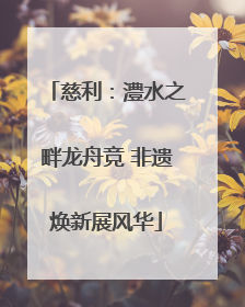 慈利：澧水之畔龙舟竞 非遗焕新展风华